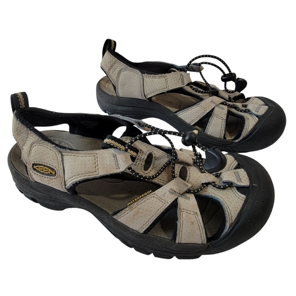 KEEN Newport Sandals Unisex Sz 6.5 Gray Black Washable High Traction Durable